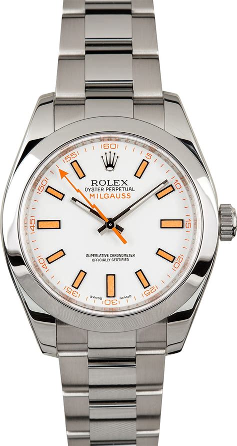 rolex 116400 white dial value|rolex 116400gv milgauss.